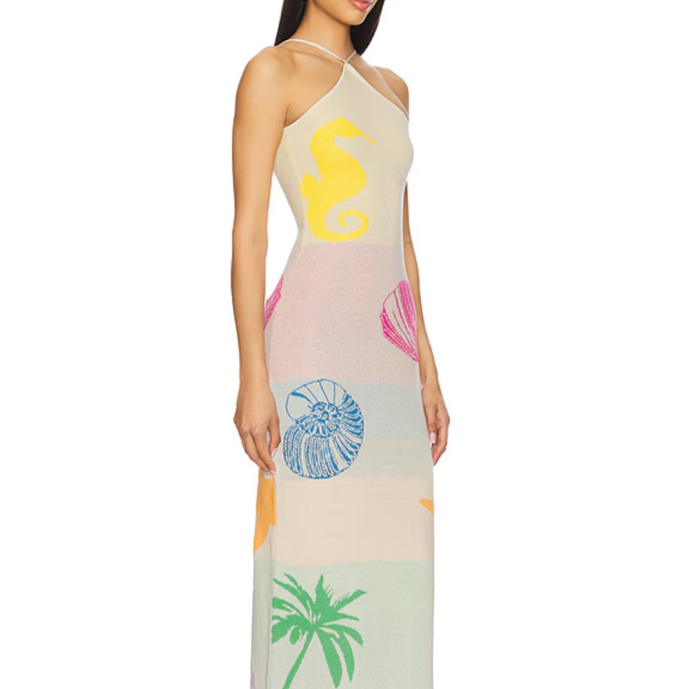 Capittana Barbara seashell print cover up Dress M/L - Picture 11 of 12